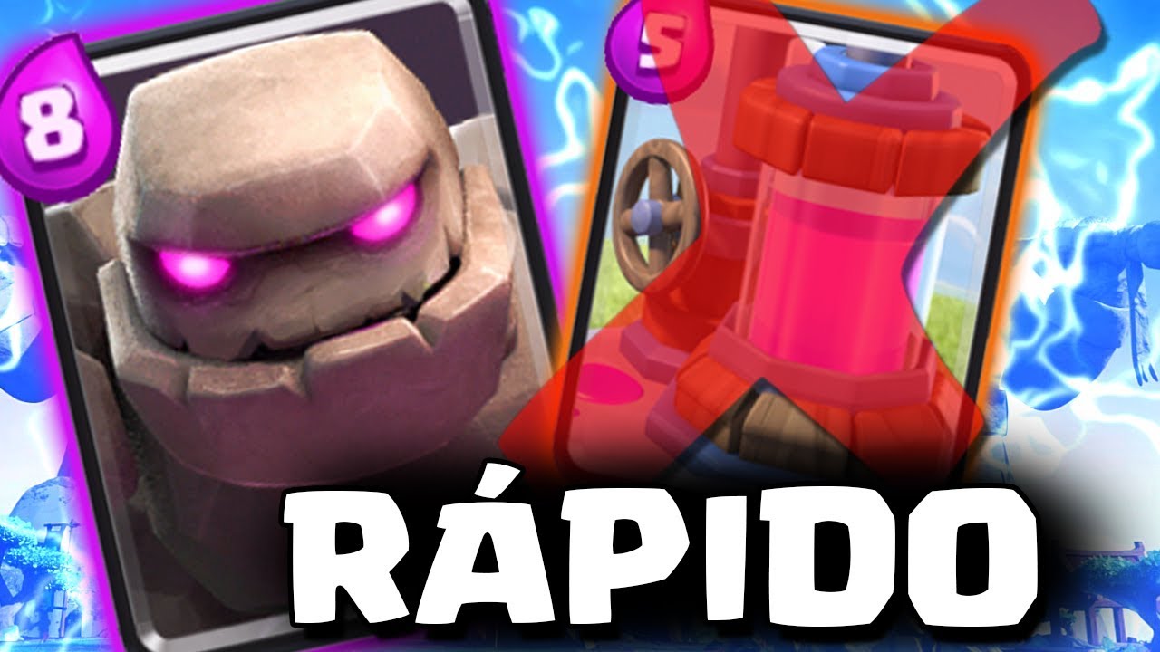 O Novo Deck De Golem Sem Coletor De Elixir Muito R Pido Clash Royale Gustovow Clash