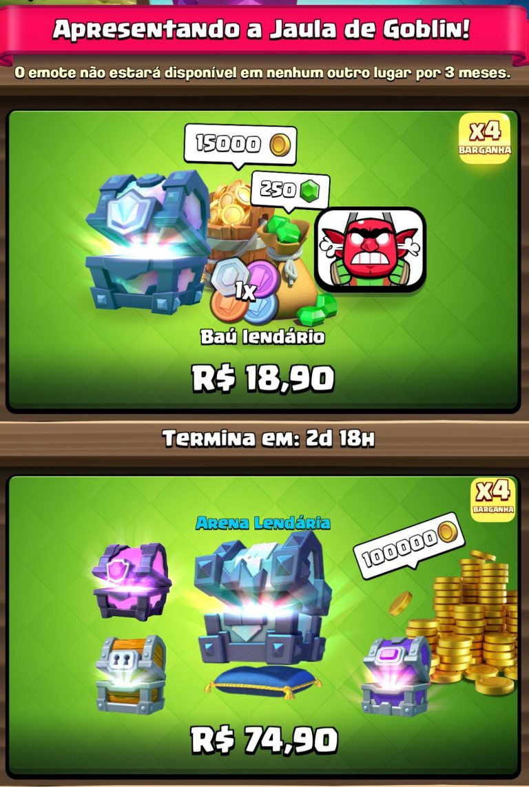 Desafio Da Nova Carta Jaula De Goblin Ofertas Clash Royale Dicas 8576