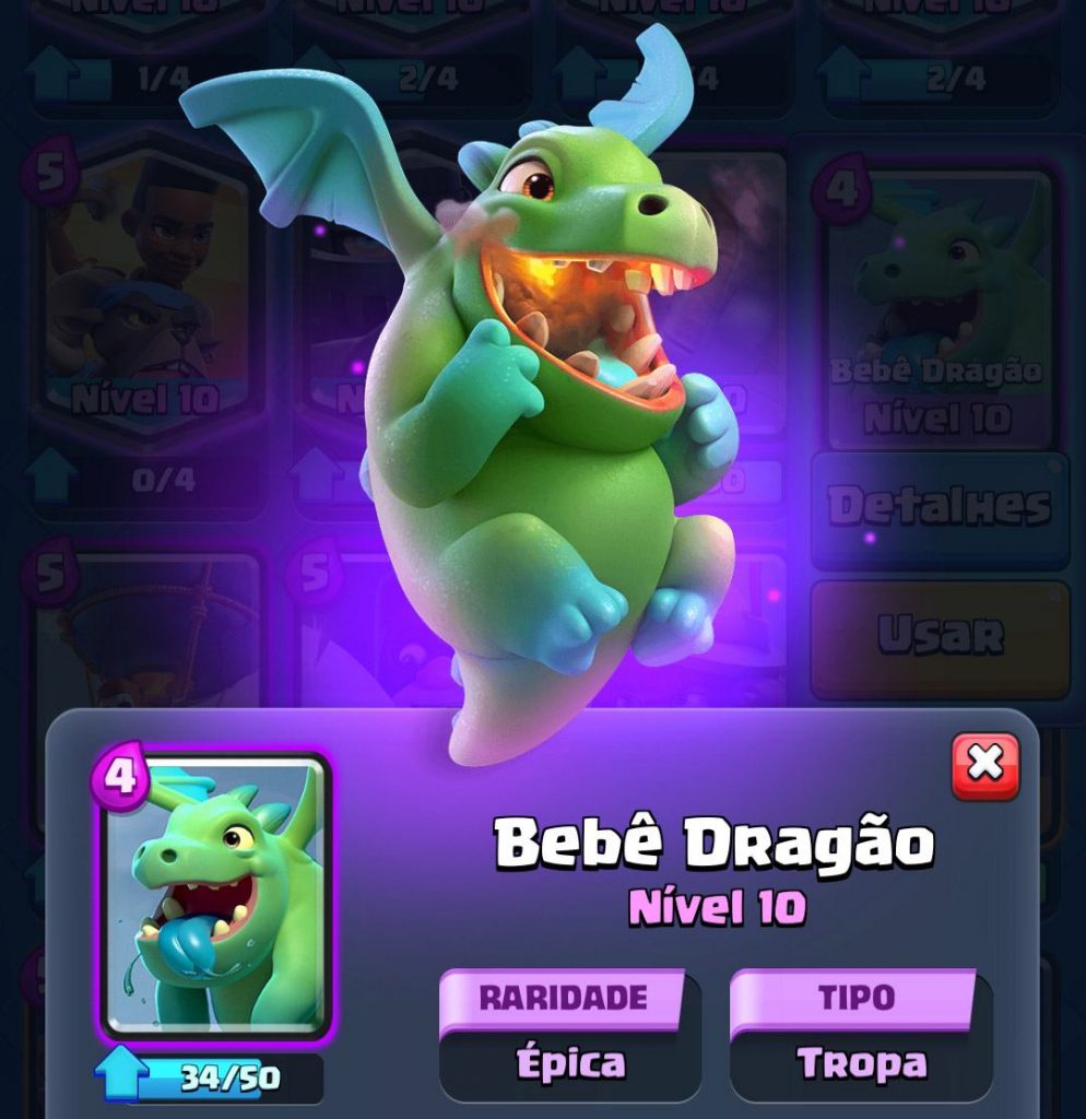 Bebê Dragão E Goblins Lanceiros Ganharam Novas Artes Na Página De Detalhes Clash Royale Dicas 0021