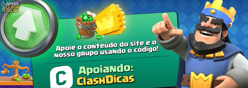 Código de Apoiador no Clash Royale - ClashDicas