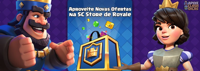 Promoções Supercell Store de Clash Royale Comprar Gemas e Pass Royale