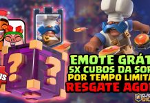 Emote Exclusivo e Cubos da Sorte Grátis – Resgate Já no Clash Royale